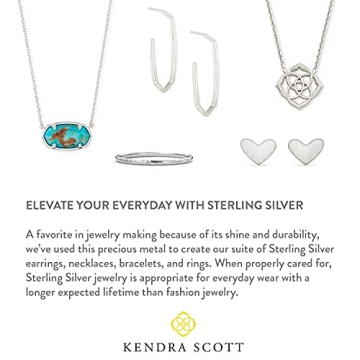 Kendra Scott Elisa Pendant Necklace in Sterling Silver, Ivory Pearl