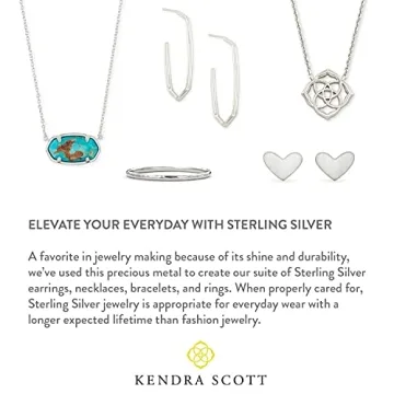 Kendra Scott Elisa Pendant Necklace in Sterling Silver, Ivory Pearl
