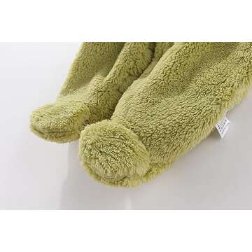 JEUROT Newborn Baby Winter Snowsuit Hooded Thicken Winter Bunting Snowsuit Winter Outwear for Baby Girls Boys Green