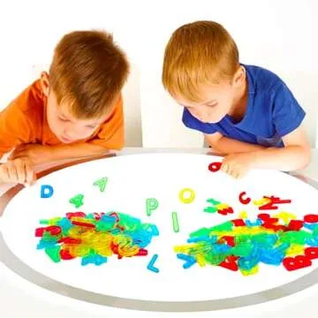 67 Pcs Plastic Practice Set Transparent Letters and Numbers Include Uppercase Letters Lowercase Letters and Numbers Colorful Plastic Letters and Numbers for Kids Counting and Spelling, Ages 3+