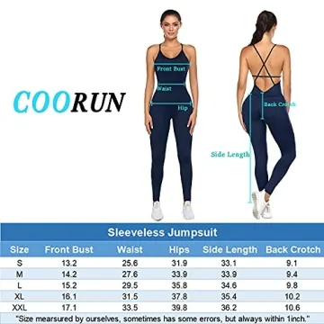 Stylish COOrun Women Yoga Jumpsuit for Activewear