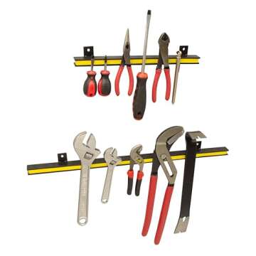 OEMTOOLS 24921 24 Inch Magnetic Tool Holder Strip, Heavy Duty Magnet Holder For Knives, Hammers, Pli...