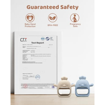 Adorable Baby Teething Toy - Food Grade Silicone Mitten