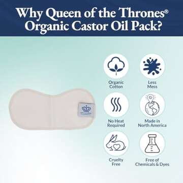QUEEN OF THE THRONES Castor Oil Pack for Thyroid - Natural Self-Care Solution