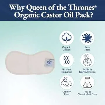 QUEEN OF THE THRONES Castor Oil Pack for Thyroid - Natural Self-Care Solution
