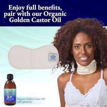 QUEEN OF THE THRONES Castor Oil Pack for Thyroid - Natural Self-Care Solution