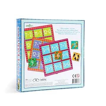 eeBoo: Simple Math Bingo Game, Addition & Subtraction, Match Answers to Complete Number Sentences, 54 Tiles Included, for Ages 5 and up