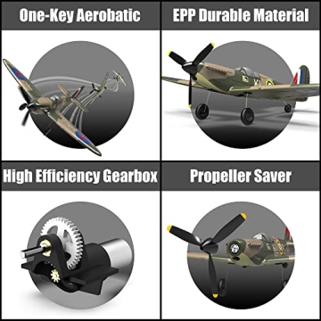RC Plane Spitfire Fighter - Easy Flying for Everyone