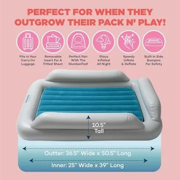 SlumberPod SlumberTot Inflatable Toddler Travel Bed