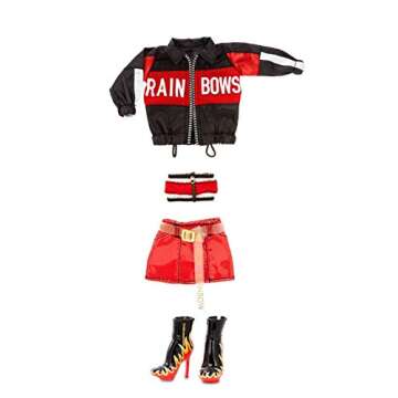 Rainbow High Ruby Anderson - Red Clothes Fashion Doll with 2 Complete Mix & Match Outfits and Accessories, Toys for Kids 6 to 12 Years Old