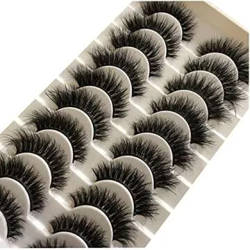 Gmagictobo Fake Eyelashes Natural 15MM Cat Eye Lashes Pack Short Fluffy Faux Mink Thick Curly 3D Dramatic Soft Strip False Eye Lashes Multipack