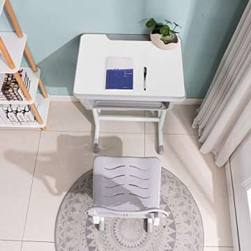 ShowMaven Adjustable Student Desk and Chair Set for Kids