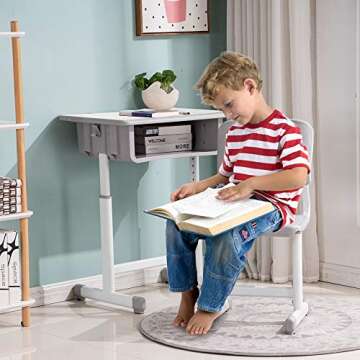 ShowMaven Student Desk and Chair Combo for Children