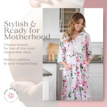 Baby Be Mine Matching Maternity Robe & Swaddle Set