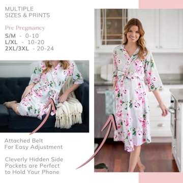 Baby Be Mine Matching Maternity Robe & Swaddle Set