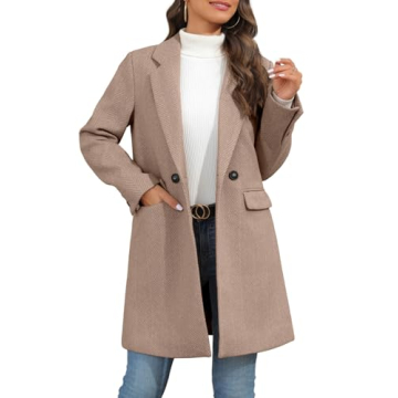 Ebifin Women's Stylish Trench Coat for Winter Chic