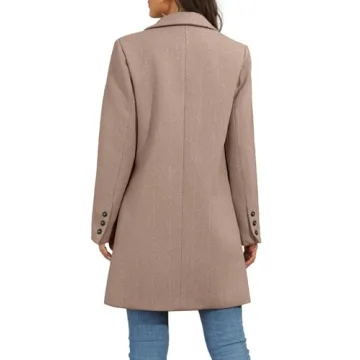Ebifin Women's Stylish Trench Coat for Winter Chic