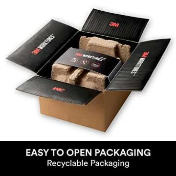 3M WorkTunes Connect + Gel Cushions Wireless Hearing Protector with Bluetooth Technology