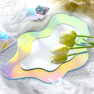 Qunclay Wavy Acrylic Mirror Groovy Home Decor