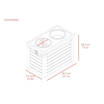 New Age Pet ECOFLEX Elevated Dog Feeder for Big Dogs