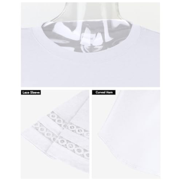 Stylish Casual White 3/4 Sleeve Tops for Women