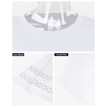 Stylish Casual White 3/4 Sleeve Tops for Women
