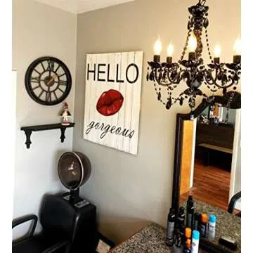 gypsy color The Original Brink House 6 Light Black Hardwire Flush Mount Chandelier H26”xW22”, Black Metal Frame, Glass Stem and Acrylic Crystals