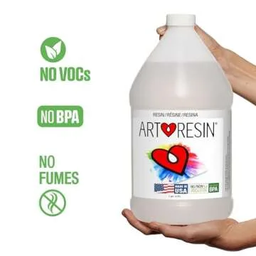 ArtResin - Epoxy Resin - Clear - Non-Toxic - 2 gal (1 gal Resin + 1 gal Hardener) (7.57 L)