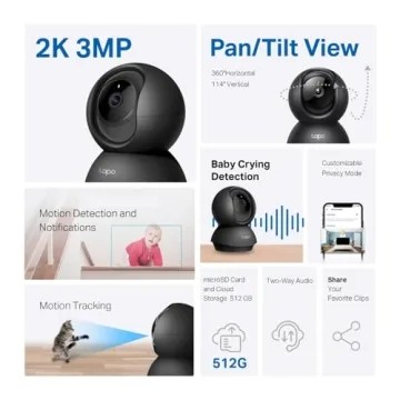 Tapo TP-Link 2K Indoor Security Camera for Home