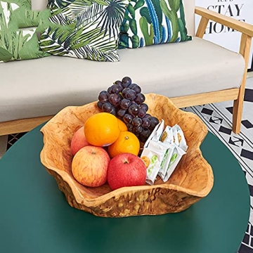 Unique Handcrafted Real Wood Bowl for Decor & Serving
