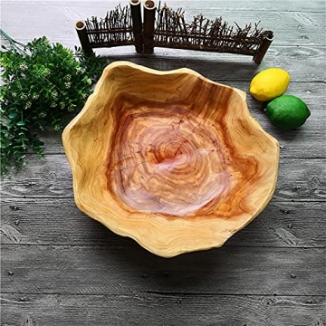 Unique Handcrafted Real Wood Bowl for Decor & Serving