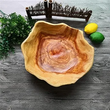 Unique Handcrafted Real Wood Bowl for Decor & Serving