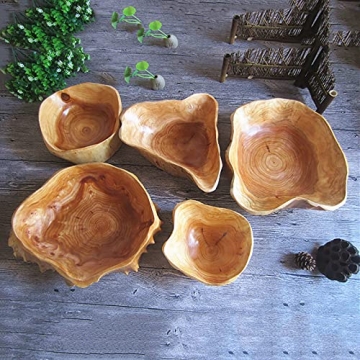 Unique Handcrafted Real Wood Bowl for Decor & Serving