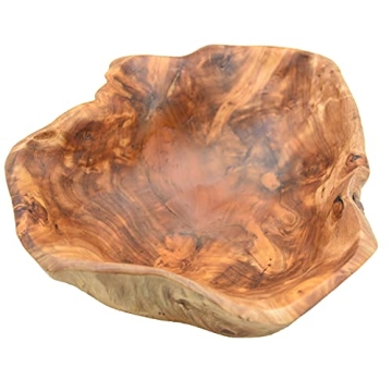 Unique Handcrafted Real Wood Bowl for Decor & Serving
