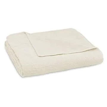 HISTORIC CHARLESTON King Charles Modern Farmhouse Floral Matelasse Coverlet, 100% Cotton Breathable Bedding, King/CalKing, Ivory