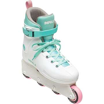Impala Lightspeed Inline Skate, Color: White, Size: 10