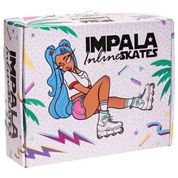 Impala Lightspeed Inline Skate, Color: White, Size: 10