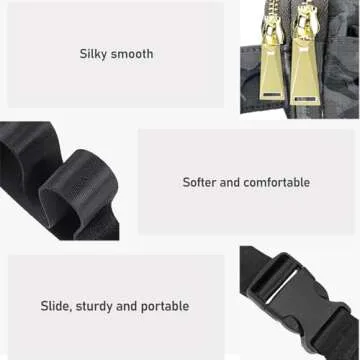 ZORFIN Fashionable Fanny Pack with Adjustable Straps