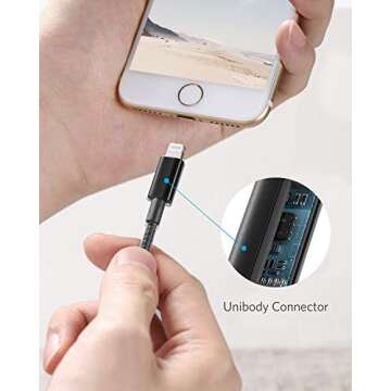 Anker Durable USB A to Lightning Charging Cable (3.3FT)
