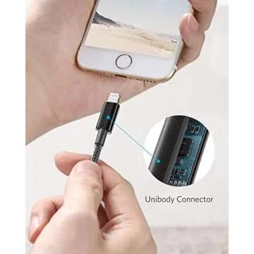 Anker Durable USB A to Lightning Charging Cable (3.3FT)
