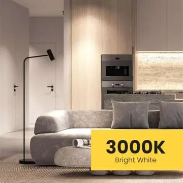 Feit Electric A19 LED Light Bulb, 60W Equivalent, Dimmable, 800 Lumens, E26 Medium Base, 3000K Bright White, CRI 90, 25,000 Hour Lifetime, UL Listed, Damp Rated, 4 Pack, OM60DM/930CA/4