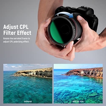 NEEWER 72mm Variable ND & CPL Filter - Versatile Photography Gear