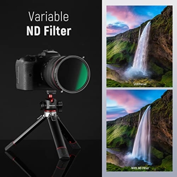 NEEWER 72mm Variable ND & CPL Filter - Versatile Photography Gear