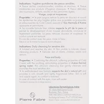 Avène Cold Cream Cleansing Bar - Soap-Free & Hypoallergenic