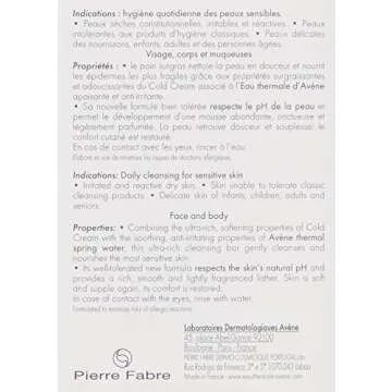 Avène Cold Cream Cleansing Bar - Soap-Free & Hypoallergenic