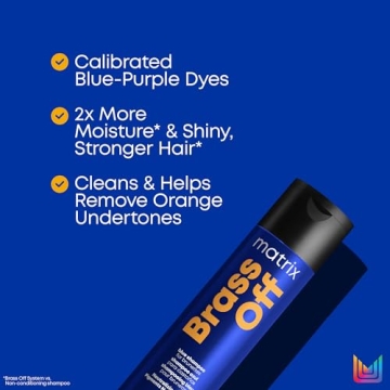 Matrix Brass Off Blue Shampoo for Color Treated Hair