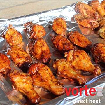 VORTEX (IN) DIRECT HEAT for Charcoal Grills, Medium Size - For Weber Kettle 22 26.75 WSM Smokey Mountain XL Kamado XL Big Green Egg