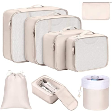 DIMJ Lightweight Packing Cubes for Travel Organization