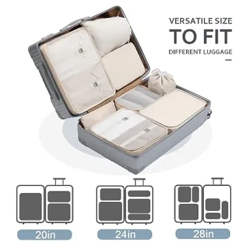 DIMJ Lightweight Packing Cubes for Travel Organization