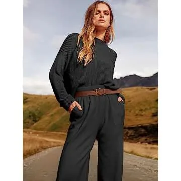 Cozy ANRABESS Two Piece Knit Outfit for Women